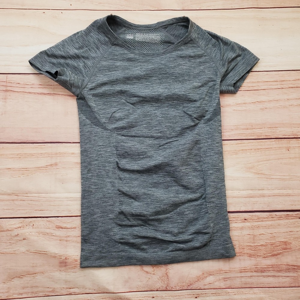 Victoria's Secret VSX Shirt Womens XS Gray Sexy Sport Athletic Workout Top